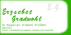 erzsebet gradwohl business card