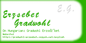 erzsebet gradwohl business card